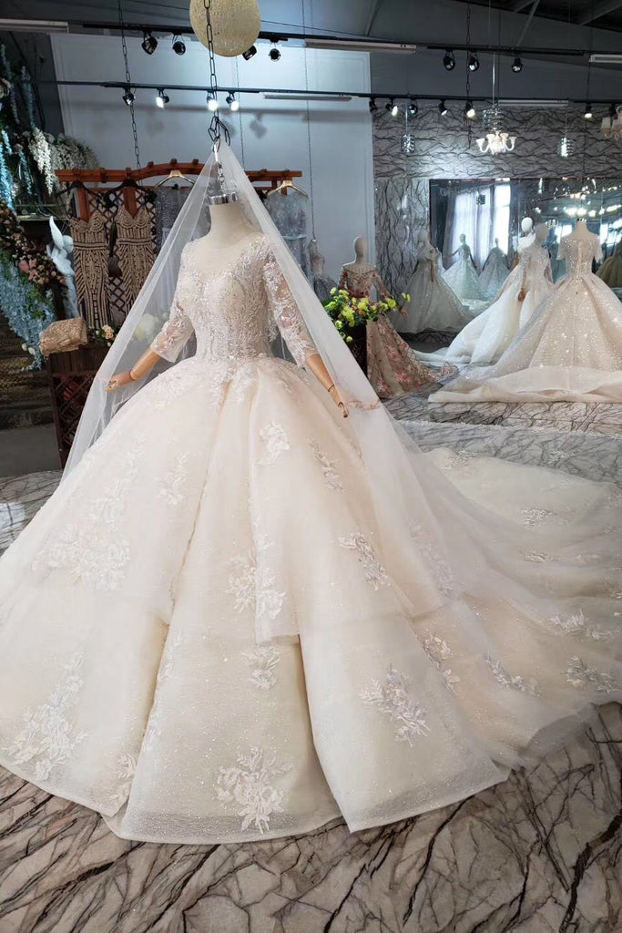 Elegant Ball Gown Off Shoulder V neck Wedding Dress Bridal Gown at Rs 8295  | Pendurthi | Visakhapatnam | ID: 26434263730